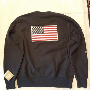 Rare Champion Reverse Weave Crewneck USA Flag